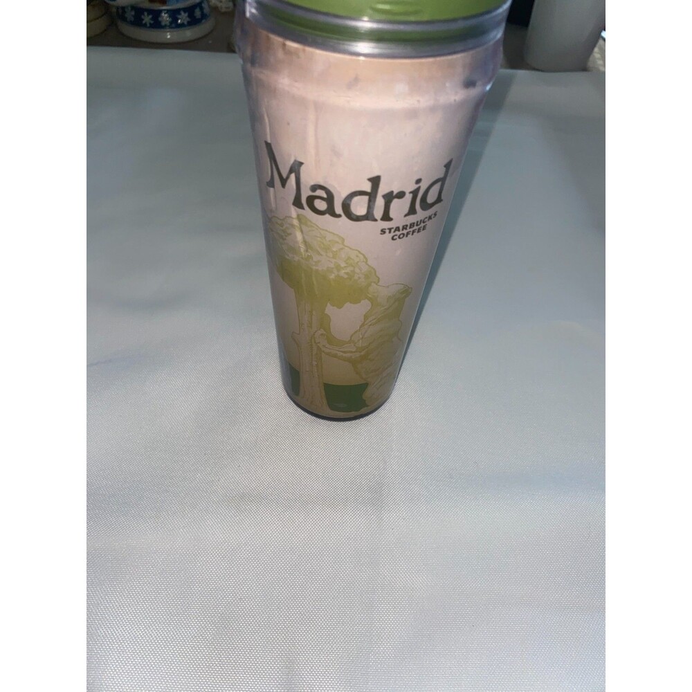 Starbucks 2004 Coffee Co Tumbler 12 oz Global Icon Series Madrid Spain Cup Mug